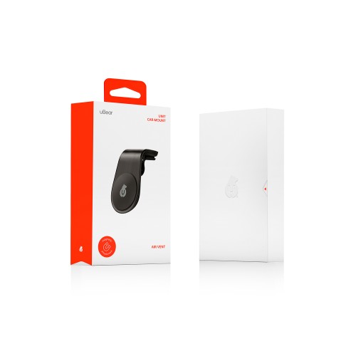 Автомобильный держатель uBear Unit Air Vent Magnetic Car Mount, чёрный
