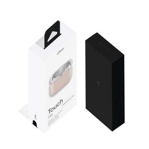 Ультратонкий силиконовый чехол Touch Case for AirPods Pro 2 / Pro, розовый