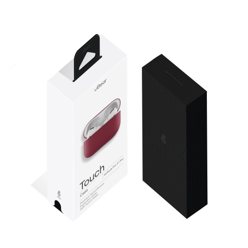 Ультратонкий силиконовый чехол Touch Case for AirPods Pro 2/ Pro, тёмно-фиолетовый