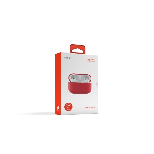Защитный чехол Airpods Pro Touch Pro Silicone Case, 1,5 мм усиленный, красный
