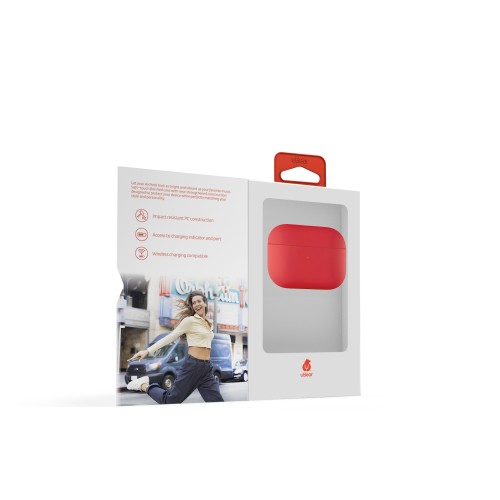 Защитный чехол Airpods Pro Touch Pro Silicone Case, 1,5 мм усиленный, красный