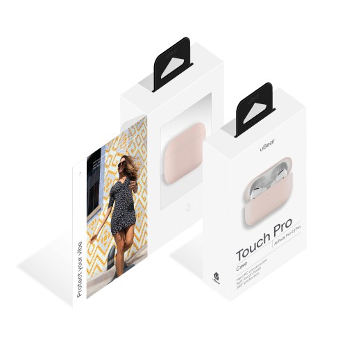 Защитный чехол Airpods Pro Touch Pro Silicone Case, 1,5 мм усиленный, розовый