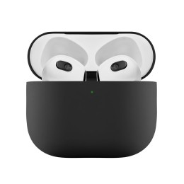 Ультратонкий силиконовый чехол Touch Case для AirPods 3, чёрный