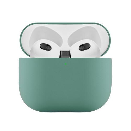 Ультратонкий силиконовый чехол Touch Case для AirPods 3, зелёный
