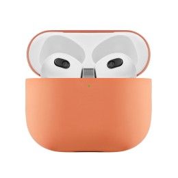 Ультратонкий силиконовый чехол Touch Case для AirPods 3, оранжевый