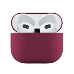 Ультратонкий силиконовый чехол Touch Case для AirPods 3, тёмно-фиолетовый