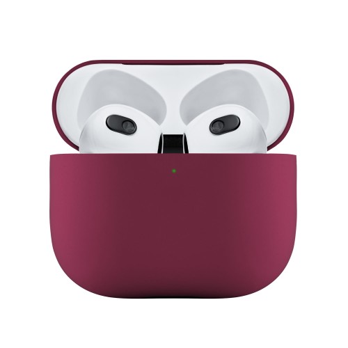 Ультратонкий силиконовый чехол Touch Case для AirPods 3, тёмно-фиолетовый