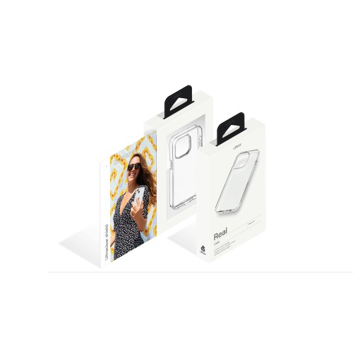 Чехол защитный uBear Real Case  для  iPhone 14, усиленный, прозрачный