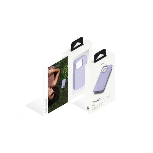 Чехол защитный uBear Touch Case для  iPhone 14, силикон, софт-тач, фиолетовый