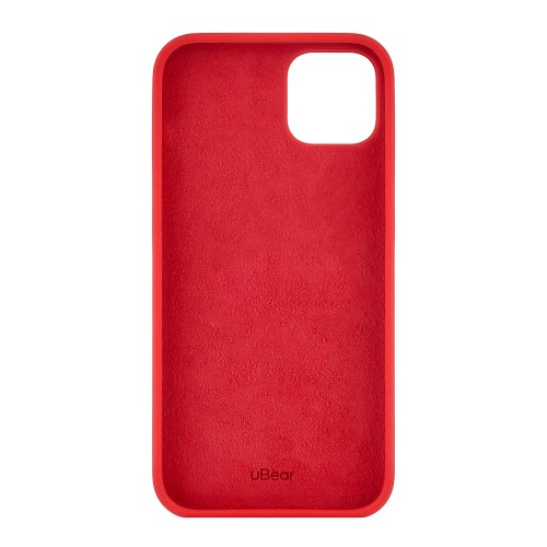 Чехол защитный uBear Touch Case для  iPhone 14 Plus, силикон, софт-тач, красный