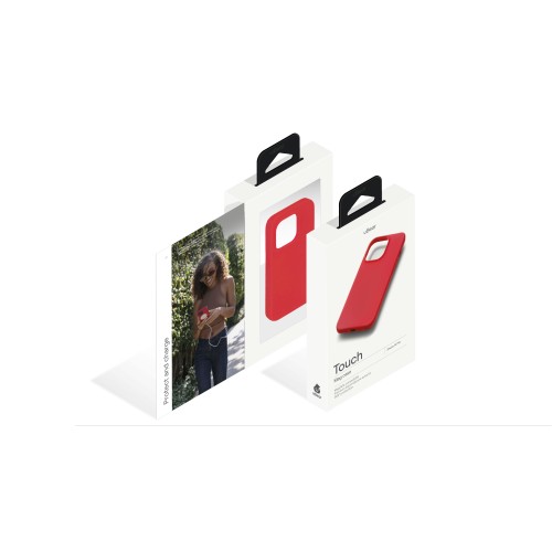 Чехол защитный uBear Touch Mag Case для  iPhone 14 Pro, MagSafe совместимый, силикон, софт-тач, красный