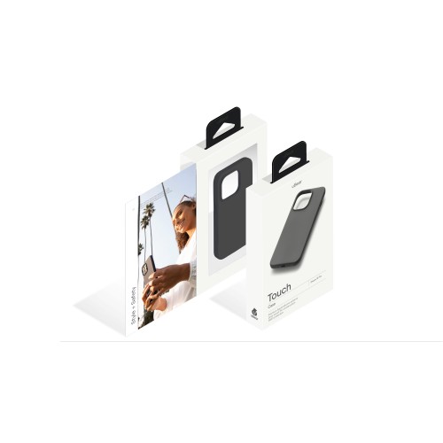 Чехол защитный uBear Touch Case для  iPhone 14 Pro, силикон, софт-тач, чёрный