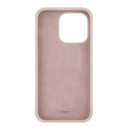 Чехол защитный uBear Touch Case для  iPhone 14 Pro, силикон, софт-тач, розовый