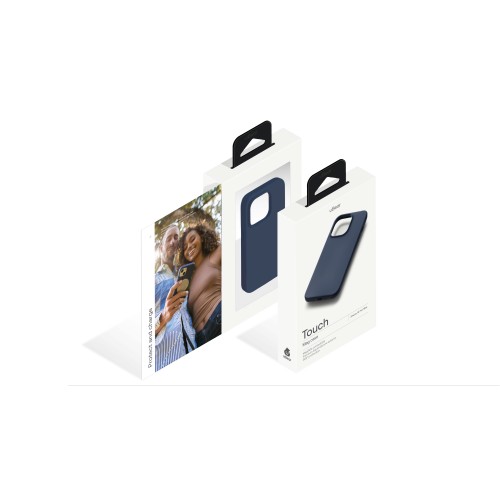 Чехол защитный uBear Touch Mag Case для  iPhone 14 Pro Max, MagSafe совместимый, силикон, софт-тач, тёмно-синий