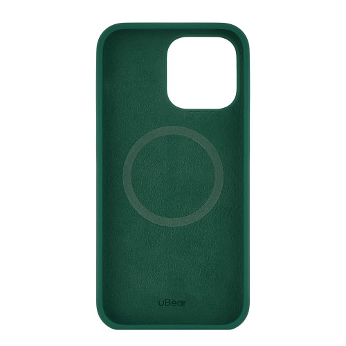 Чехол защитный uBear Touch Mag Case для  iPhone 14 Pro Max, MagSafe совместимый, силикон, софт-тач, зелёный
