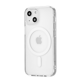 Real Mag  Case for iPhone 13 mini  PC+TPU MagSafe Compatible, магнитная упаковка, прозрачный