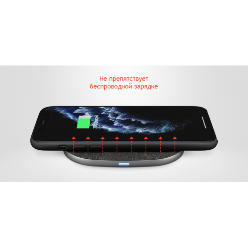 Touch Case for iPhone 11 (силикон soft touch), чёрный