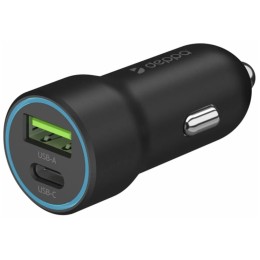 АЗУ  Deppa USB-C + USB A, PD 3.0, QC 3.0, 20W, черный