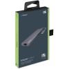 USB Type-C хаб 7-в-1 Deppa , HDMI, Power Delivery, 2xUSB 3.0, RJ45, microSD/SD, графит