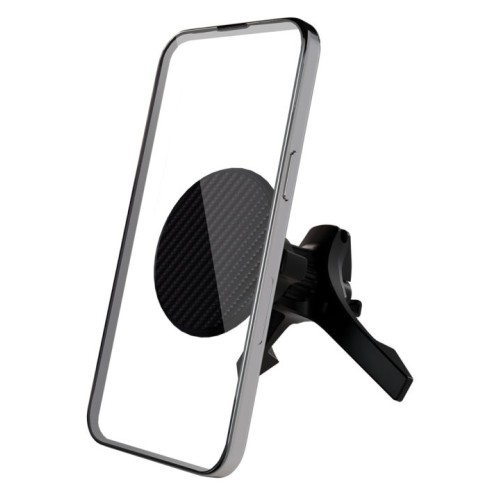 Автомобильный держатель VLP Carbon Mount Magsafe с беспроводной зарядкой, чёрный