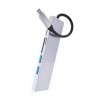 Адаптер VLP USB-C Multiport Hub 6 в 1, серебристый