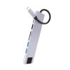 Адаптер VLP USB-C Multiport Hub 7 в 1, серебристый