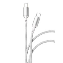 Дата-кабель VLP Diamond Cable USB C - USB C, 1.2м, белый