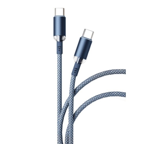 Дата-кабель VLP Diamond Cable USB C - USB C, 1.2м, темно-синий