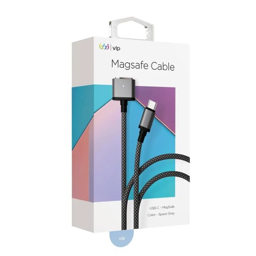 Дата-кабель VLP Cable USB C - MagSafe, 2.0м, серый космос
