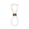 Дата-кабель VLP Nylon Cable USB C - USB C, 1.2м, белый