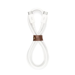 Дата-кабель VLP Nylon Cable USB C - USB C, 1.2м, белый