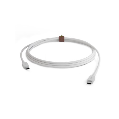 Дата-кабель VLP Nylon Cable USB C - USB C, 1.2м, белый