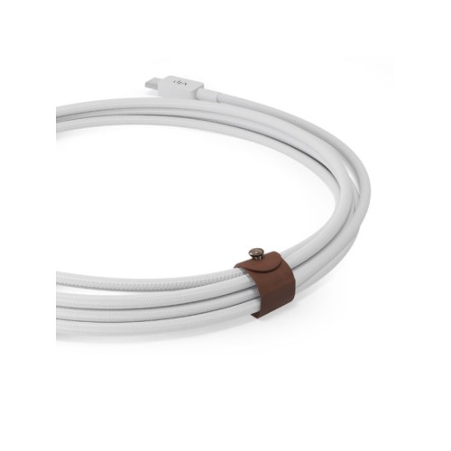 Дата-кабель VLP Nylon Cable USB C - USB C, 1.2м, белый