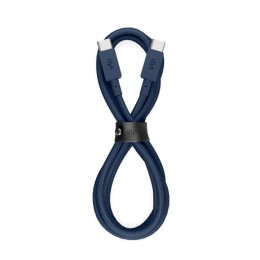 Дата-кабель VLP Nylon Cable USB C - USB C, 1.2м, темно-синий