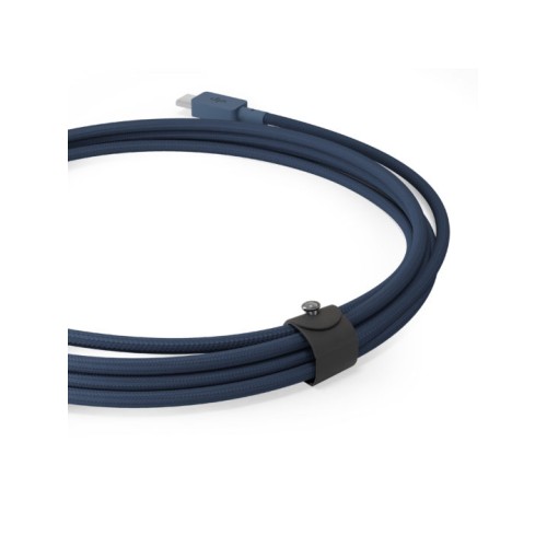 Дата-кабель VLP Nylon Cable USB C - USB C, 1.2м, темно-синий