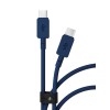 Дата-кабель VLP Nylon Cable USB C - USB C, 100W, 1.2м, темно-синий