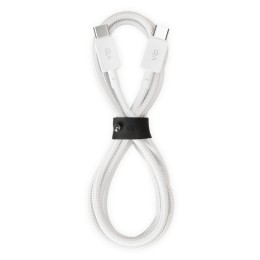 Дата-кабель VLP Nylon Cable USB C - USB C, 100W, 2м, белый