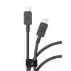 Дата-кабель VLP Nylon Cable USB C - USB C, 100W, 2м, черный