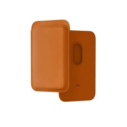 Картхолдер VLP из натуральной кожи с MagSafe, коричневый