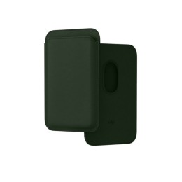 Картхолдер VLP из экокожи с MagSafe, темно-зеленый
