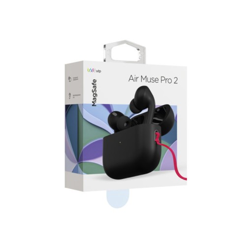Наушники беспроводные с зарядным кейсом VLP Air Muse Pro 2, черные