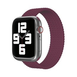 Ремешок нейлоновый плетёный VLP для Apple Watch 38/40/41, L/XL, 2шт, марсала
