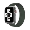Ремешок нейлоновый плетёный VLP для Apple Watch 38/40/41, L/XL, 2шт, тёмно-зелёный
