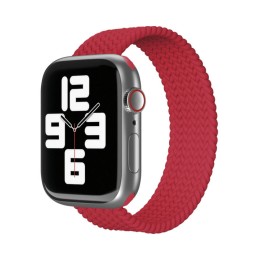 Ремешок нейлоновый плетёный VLP для Apple Watch 42/44/45, L/XL, 2шт, красный