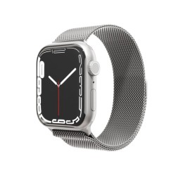 Ремешок из нержавеющей стали сетчатый VLP для Apple Watch 42/44/45, cеребристый