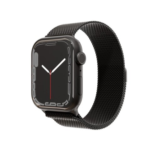 Ремешок из нержавеющей стали сетчатый VLP для Apple Watch 42/44/45, чёрный