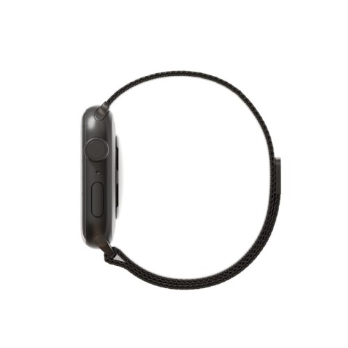 Ремешок из нержавеющей стали сетчатый VLP для Apple Watch 42/44/45, чёрный