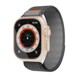 Ремешок нейлоновый VLP Trail Band  для Apple Watch 42/44/45/49mm, черный-серый