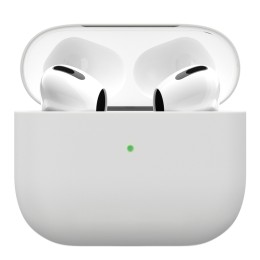 Чехол силиконовый VLP Soft Touch, тонкий силикон, для AirPods (3rd generation), белый