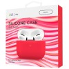Чехол силиконовый VLP Soft Touch, тонкий силикон, для AirPods (3rd generation), красный